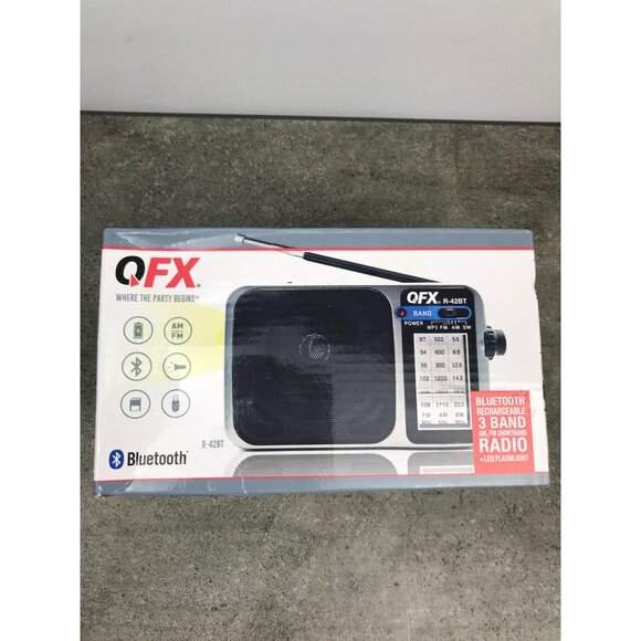 OFX 3 Band AM/FM Shortband Radio Bluetooth Rechargeable With LED Flashlight - Picture 9 of 11